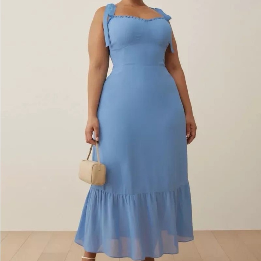 1HR SALE ⚡Reformation Nikita Dress (Azure)